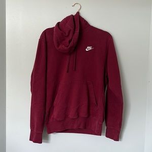 Nike Sportswear Fleece Hoodie Maroon